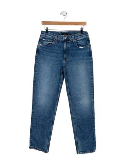 Pre-owned Alex Mill Mid-rise Straight Leg Jeans In Blue