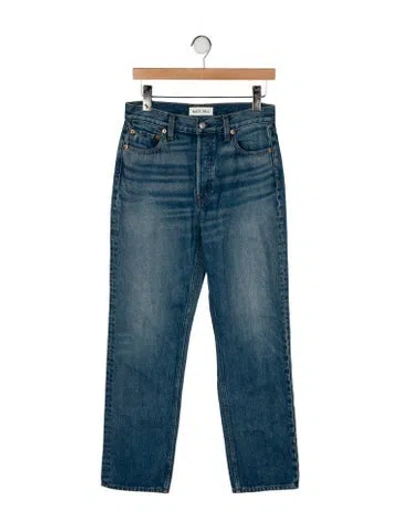Pre-owned Alex Mill Mid-rise Straight Leg Jeans In Blue