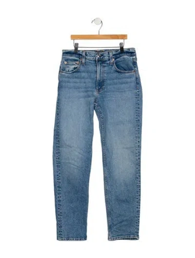 Pre-owned Alex Mill Mid-rise Straight Leg Jeans In Blue