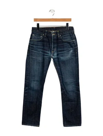 Pre-owned Alex Mill Mid-rise Straight Leg Jeans In Blue