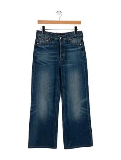 Pre-owned Alex Mill Mid-rise Straight Leg Jeans In Blue