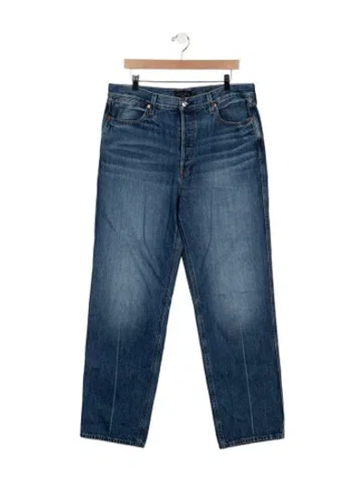 Pre-owned Alex Mill Mid-rise Straight Leg Jeans In Blue