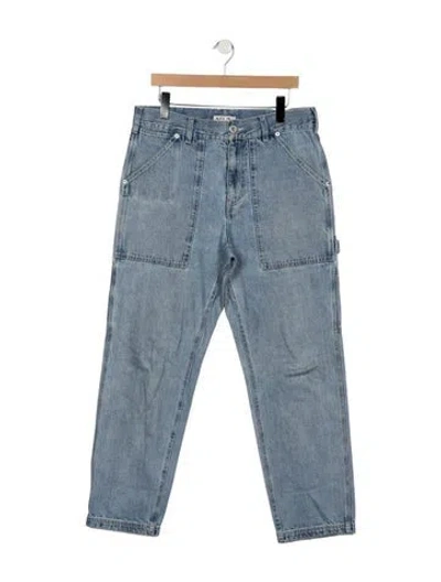 Pre-owned Alex Mill Mid-rise Straight Leg Jeans In Blue