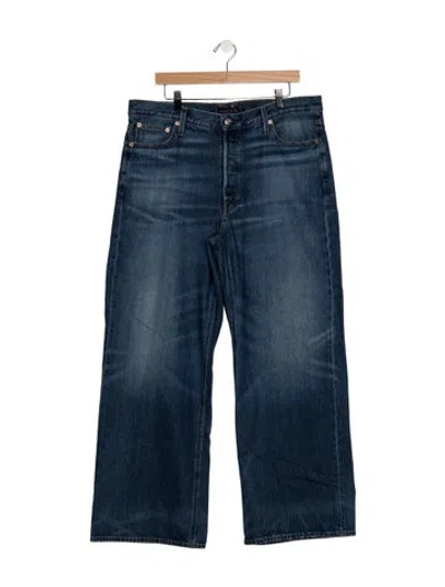 Pre-owned Alex Mill Mid-rise Straight Leg Jeans In Blue