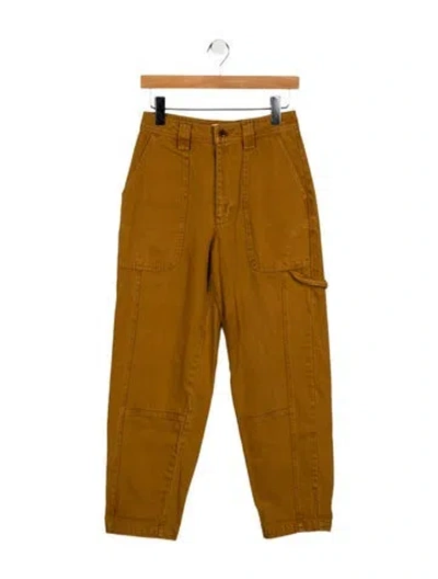 Pre-owned Alex Mill Mid-rise Straight Leg Jeans In Brown