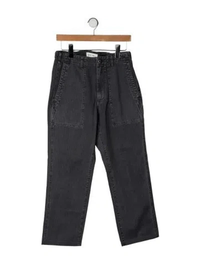 Pre-owned Alex Mill Mid-rise Straight Leg Jeans In Grey