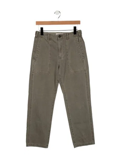 Pre-owned Alex Mill Mid-rise Straight Leg Jeans In Grey