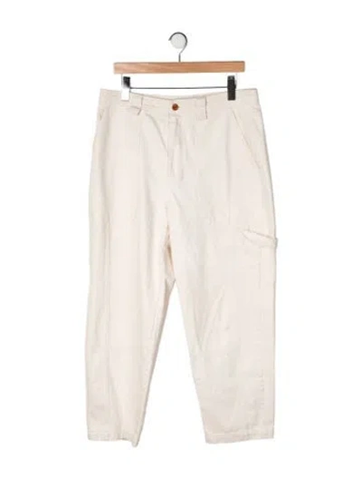 Pre-owned Alex Mill Mid-rise Straight Leg Jeans In Neutral