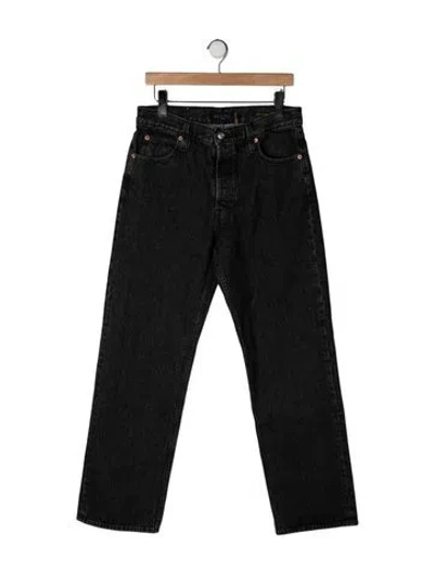 Pre-owned Alex Mill Mid-rise Straight Leg Jeans W/ Tags In Black