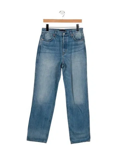 Pre-owned Alex Mill Mid-rise Straight Leg Jeans W/ Tags In Blue