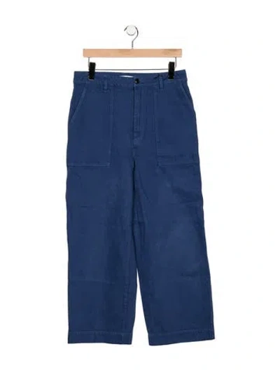 Pre-owned Alex Mill Mid-rise Wide Leg Jeans In Blue