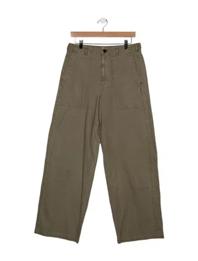 Pre-owned Alex Mill Mid-rise Wide Leg Jeans W/ Tags In Green