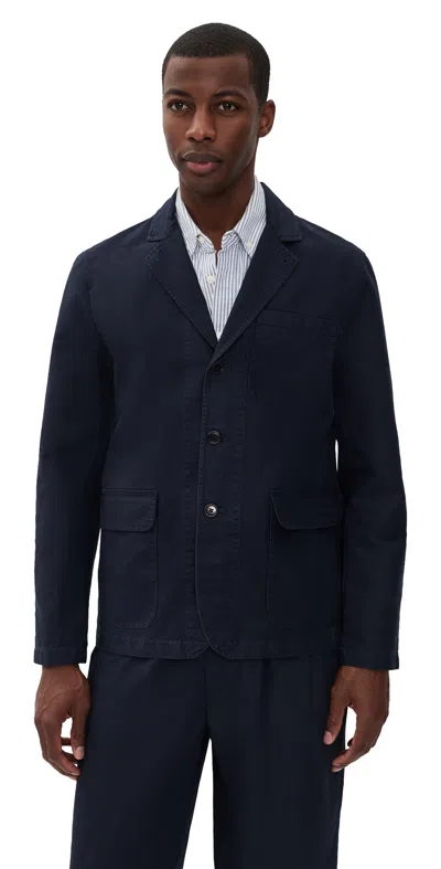 Alex Mill Mill Blazer Dark Navy In Blue