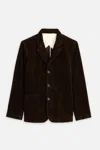 Alex Mill Mill Blazer In Corduroy In Chocolate
