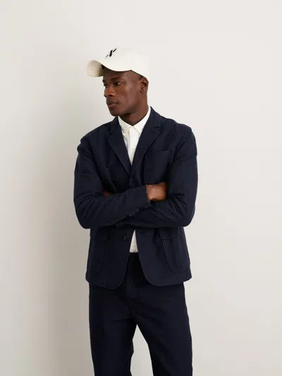 Alex Mill Mill Blazer In Vintage Twill In Dark Navy