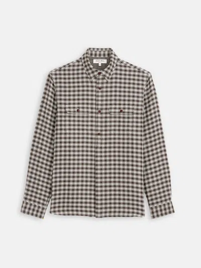 Alex Mill Mill Double Gauze Shirt In Cotton Plaid In Gray