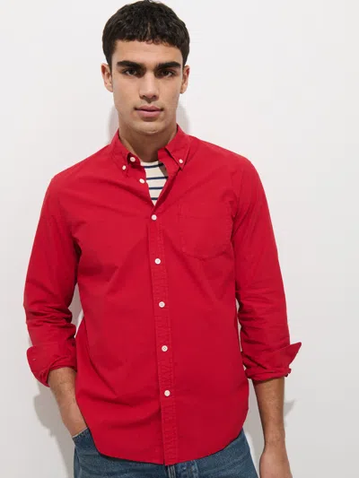 Alex Mill Mill Shirt In Cotton Poplin In Red