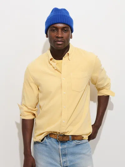 Alex Mill Mill Shirt In Fine Wale Corduroy In Yellow