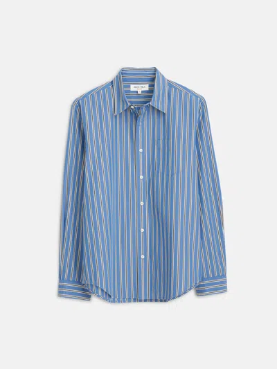 Alex Mill Mill Shirt In Halo Stripe In Blue/ivory