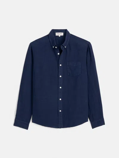 Alex Mill Mill Linen Button-down Shirt In Blue