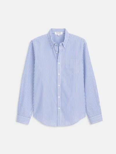 Alex Mill Mill Shirt In Stripe Portuguese Poplin In Blue