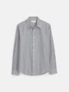 Alex Mill Mill Shirt In Striped Cotton Poplin In Charcoal/white