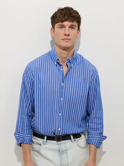 Alex Mill Mill Shirt In Thin Stripe In Blue