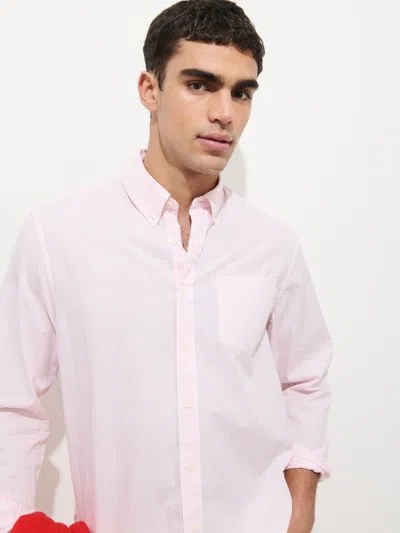 Alex Mill Mill Shirt In Thin Stripe In Pink
