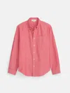 Alex Mill Mill Shirt In Washed Chambray In Red Chambray