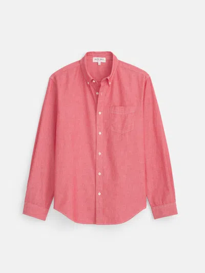 Alex Mill Mill Shirt In Washed Chambray In Red Chambray