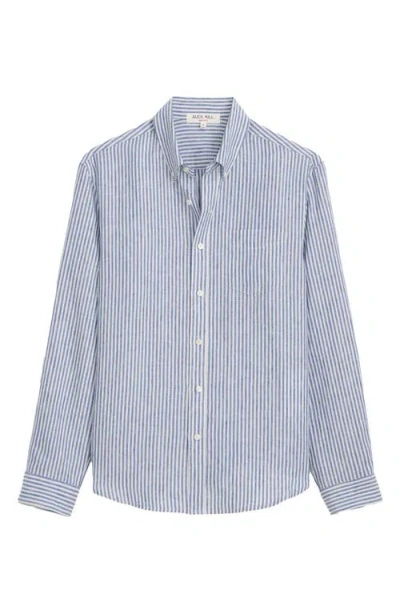Alex Mill Mill Stripe Linen Button-down Shirt In Multi