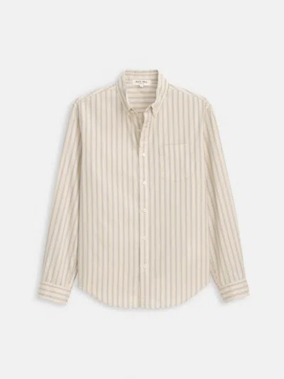 Alex Mill Mill Striped Shirt In Cotton Poplin In Multi