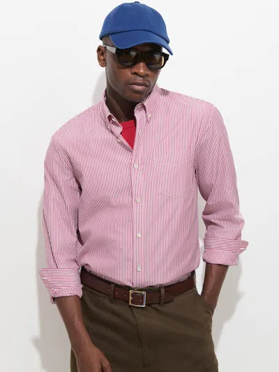 Alex Mill Mill Striped Shirt In Thomas Mason In Pink