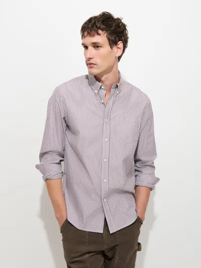 Alex Mill Mill Striped Shirt In Thomas Mason In Gray