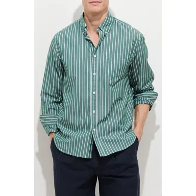 Alex Mill Mill Thing Stripe Button-down Shirt In White