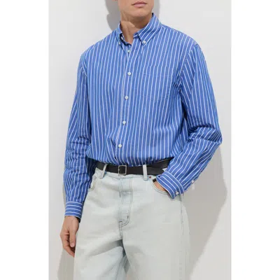 Alex Mill Mill Thing Stripe Button-down Shirt In Blue