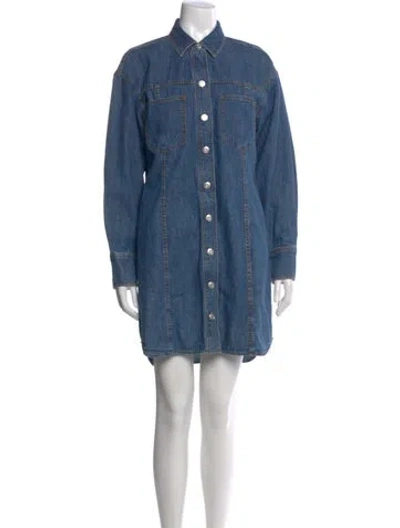 Pre-owned Alex Mill Mini Dress In Blue