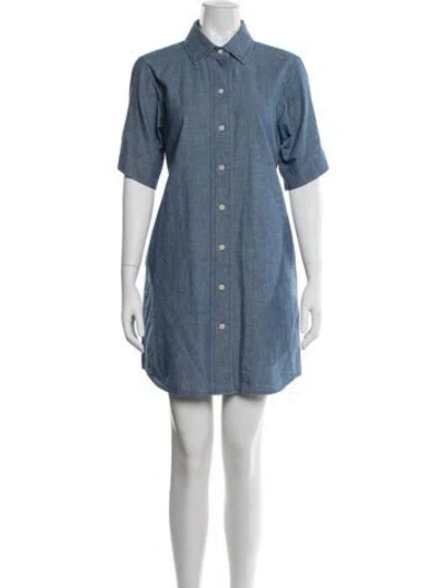 Pre-owned Alex Mill Mini Dress In Blue