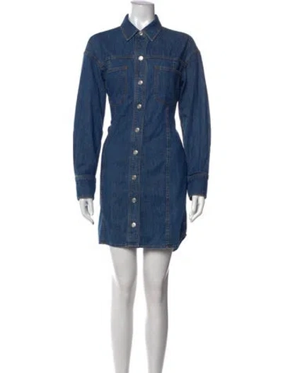 Pre-owned Alex Mill Mini Dress In Blue