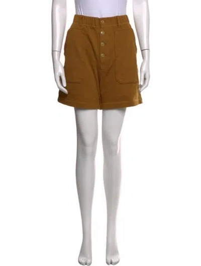 Pre-owned Alex Mill Mini Shorts In Yellow