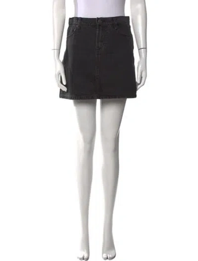 Pre-owned Alex Mill Mini Skirt In Black