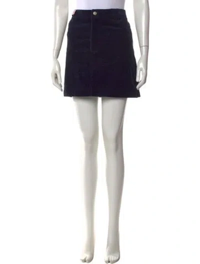 Pre-owned Alex Mill Mini Skirt In Blue