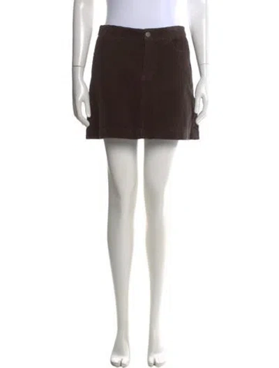 Pre-owned Alex Mill Mini Skirt In Brown