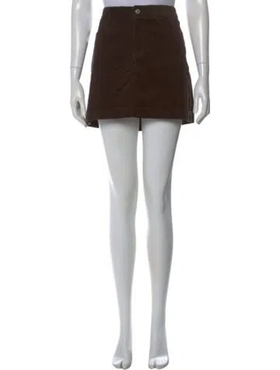 Pre-owned Alex Mill Mini Skirt In Brown