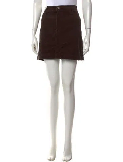 Pre-owned Alex Mill Mini Skirt In Brown