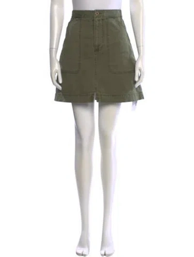 Pre-owned Alex Mill Mini Skirt In Green