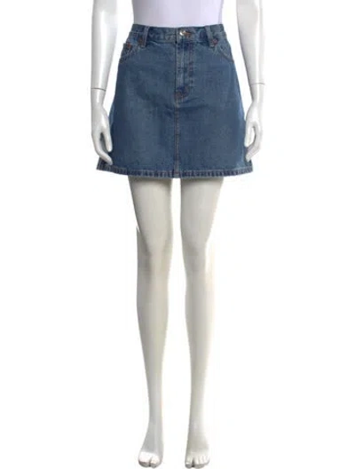 Pre-owned Alex Mill Mini Skirt W/ Tags In Blue