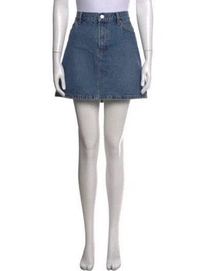 Pre-owned Alex Mill Mini Skirt W/ Tags In Blue
