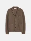 Alex Mill Mitchell Cardigan In Washed Cashmere In Heather Walnut