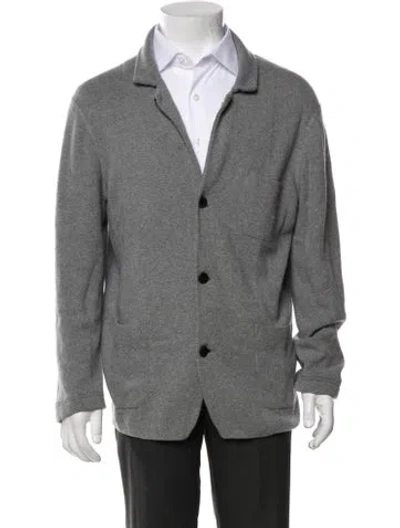Pre-owned Alex Mill Mock Neck Long Sleeve Cardigan In Gray